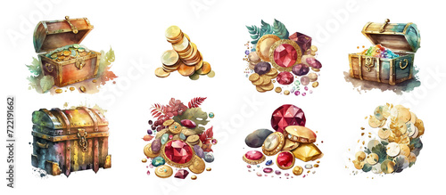 Countless treasures: fabulous chests with gold coins, scatterings of precious stones, shining rubies and diamonds.