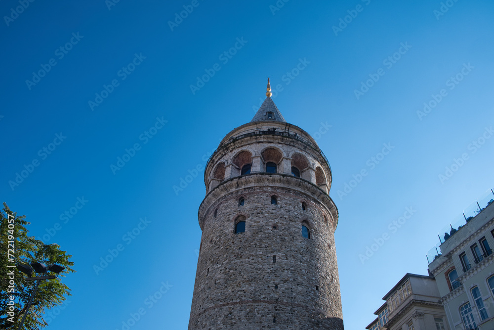 Close-up Galata tower