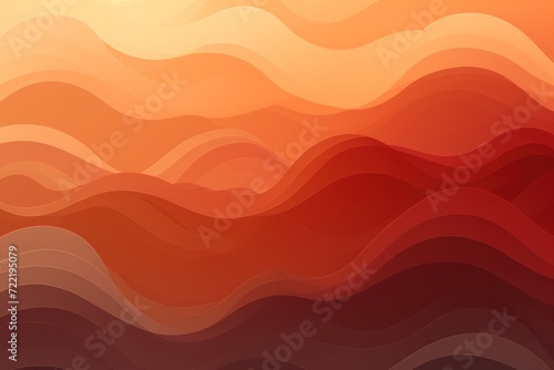 Rust gradient colorful geometric abstract circles and waves pattern background 