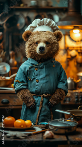 Bear Chef in the Kitchen