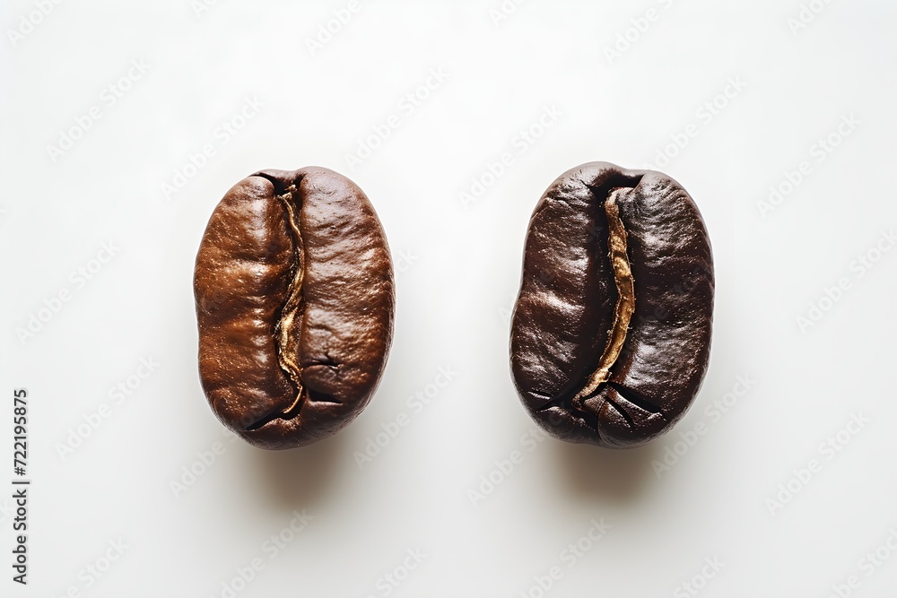 Close-Up of Roasted Arabica Coffee Beans Close-Up of Roasted Arabica Coffee Beans