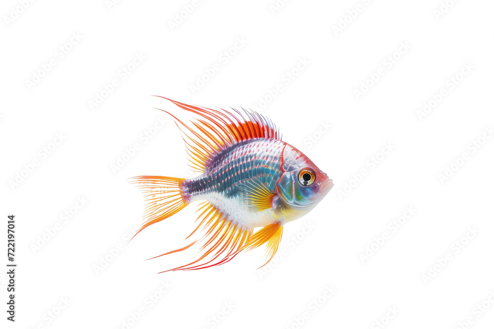 Awe-Inspiring Aquarium Fish as a Delicate Pet Isolated on Transparent Background