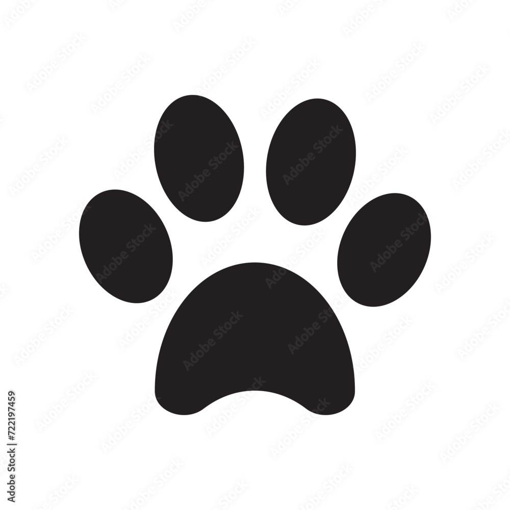 Paw icon . paw print sign and symbol. dog or cat paw. vector illustration. Paw icon . paw print sign and symbol. dog or cat paw. vector illustration.