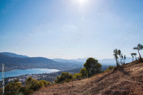 Landscape wonderful  view of Porto Rafti ,Athens Greece  photo