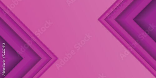 Purple multilayered right triangle. Pink gradient paper cut abstract background. Design element for template, card, cover, banner, poster, backdrop, wall. Vector illustration.