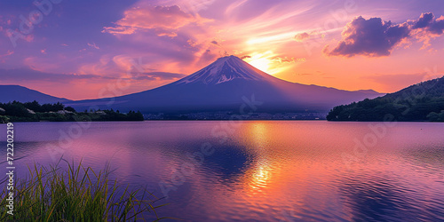 The beautiful scenery of Mount Fuji