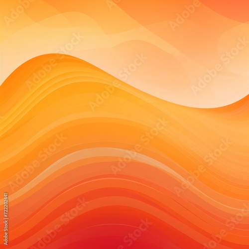 Tangerine gradient colorful geometric abstract circles and waves pattern