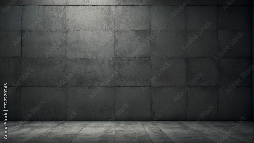 Fototapeta premium Black slate stone background pattern with high resolution. Black concrete background.