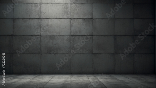 Black slate stone background pattern with high resolution. Black concrete background. © Ahmad