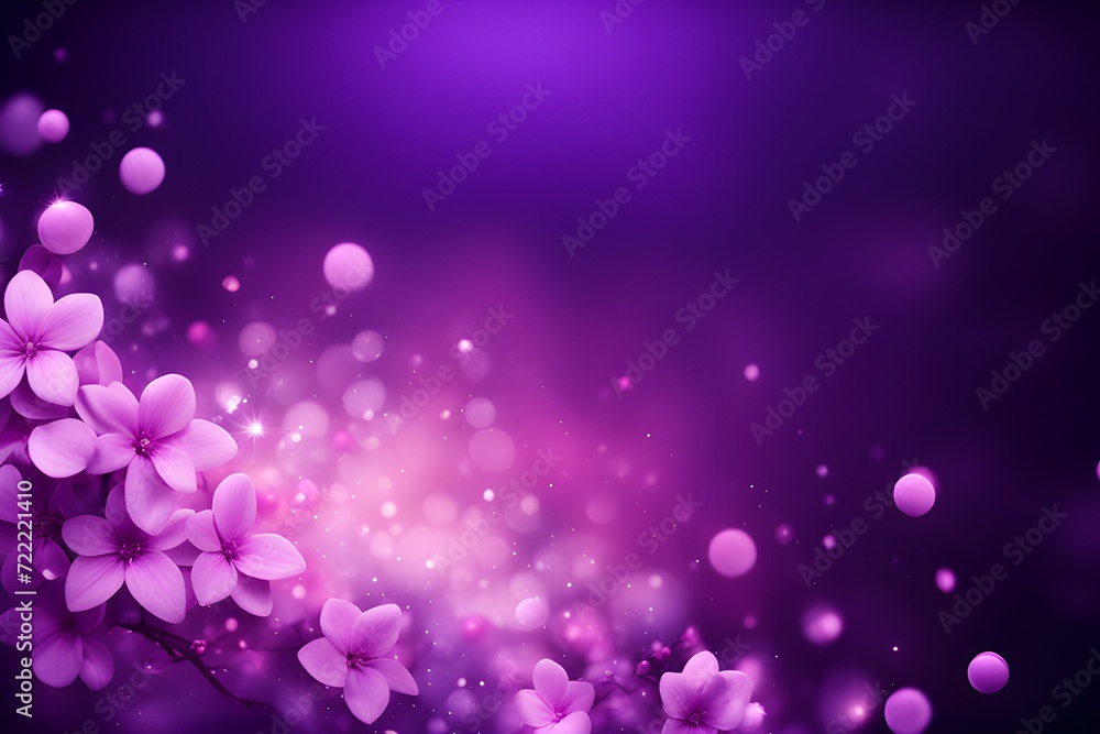 flower Lilac glow particle