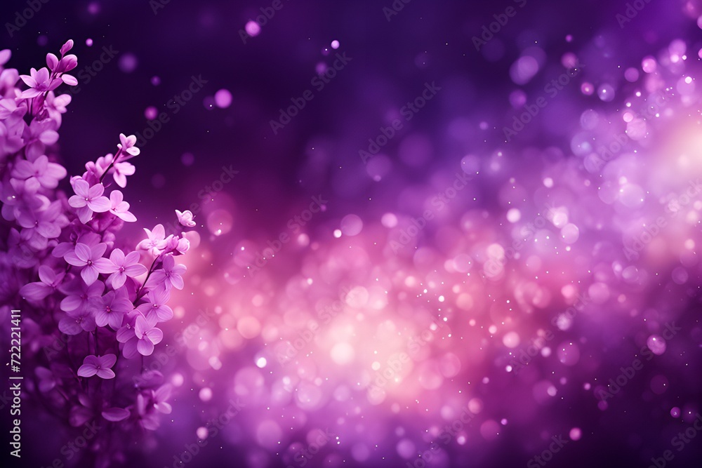flower Lilac glow particle flower Lilac glow particle