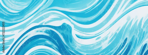 Abstract vector ocean wave soft blue and white background. Water  ocean wave white and soft blue aqua, teal texture.