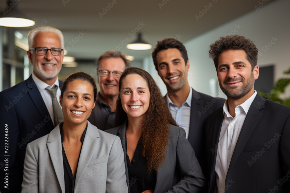 smiling coworker in the office bokeh style background smiling coworker in the office bokeh style background
