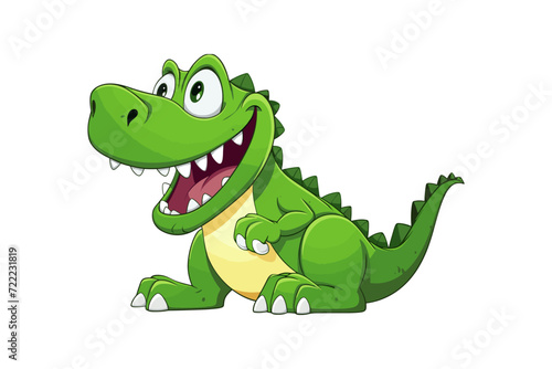 cartoon crocodile vector illustration