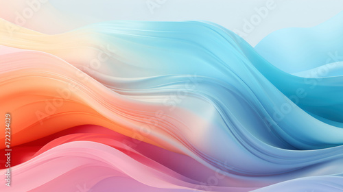 Colorful abstract pastel swirls from rose to blue in gradient texture