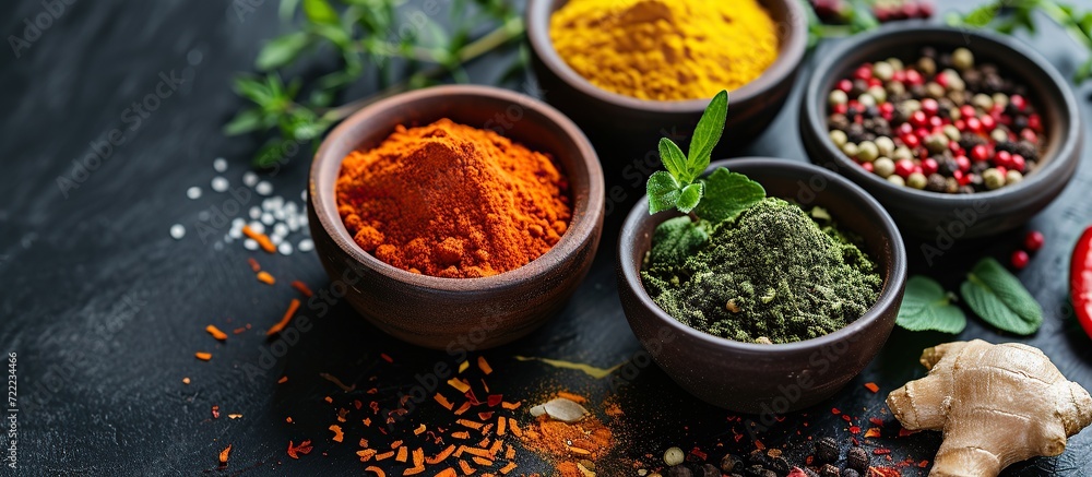 kitchen spices in a bowl kitchen spices in a bowl