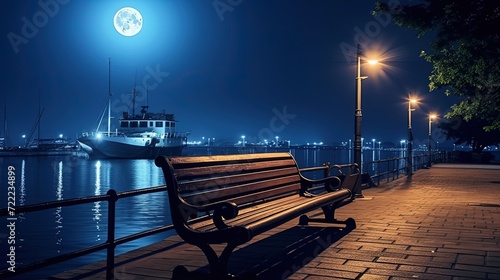 bench at night