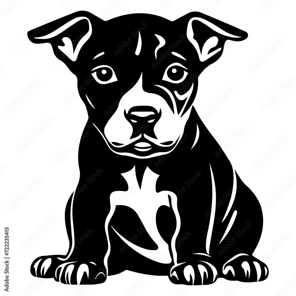 staffordshire bull terrier puppy icon illustration, staffordshire bull terrier puppy silhouette logo svg vector staffordshire bull terrier puppy icon illustration, staffordshire bull terrier puppy silhouette logo svg vector