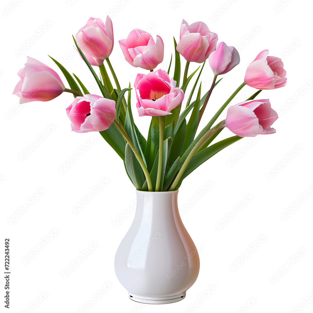 pink tulips in a vase isolated. Gladiolus Flower ‘Prins Claus’ Vase Arrangements isolated on transparent background pink tulips in a vase isolated. Gladiolus Flower ‘Prins Claus’ Vase Arrangements isolated on transparent background