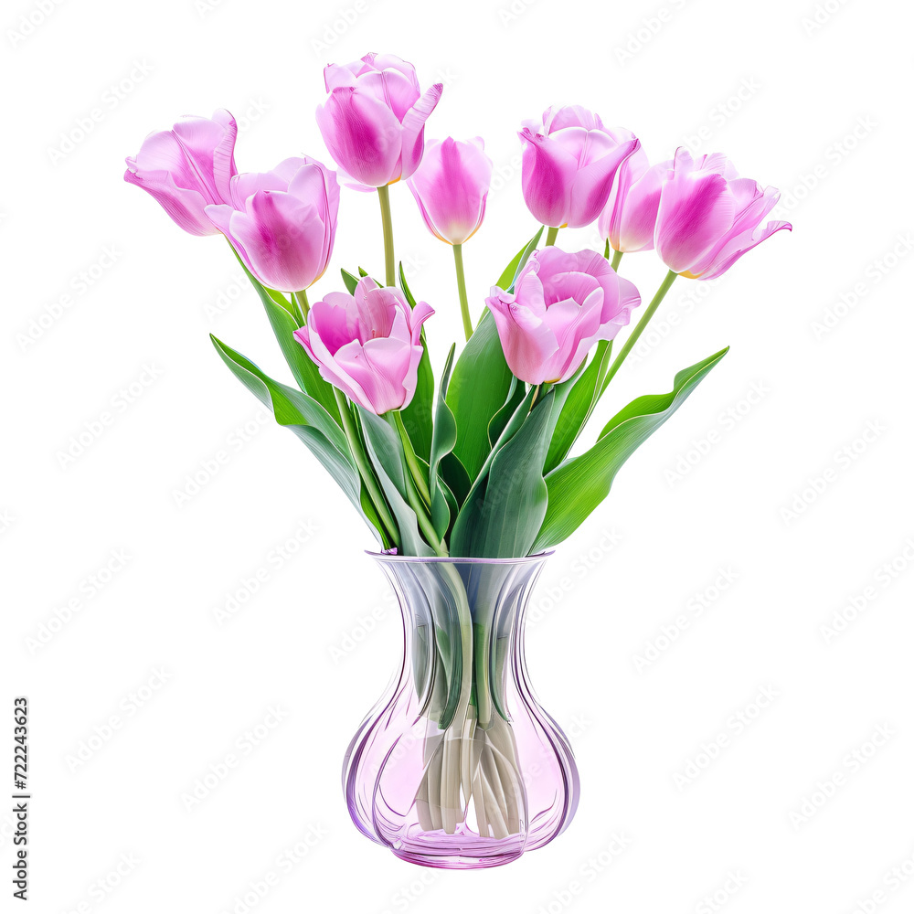 pink tulips in a vase isolated. Gladiolus Flower ‘Prins Claus’ Vase Arrangements isolated on transparent background pink tulips in a vase isolated. Gladiolus Flower ‘Prins Claus’ Vase Arrangements isolated on transparent background