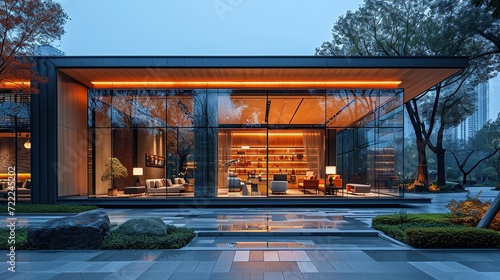 Discover modern interior design at its finest. This bright and luxurious showroom features contemporary furniture, stylish decor, and comfortable pieces