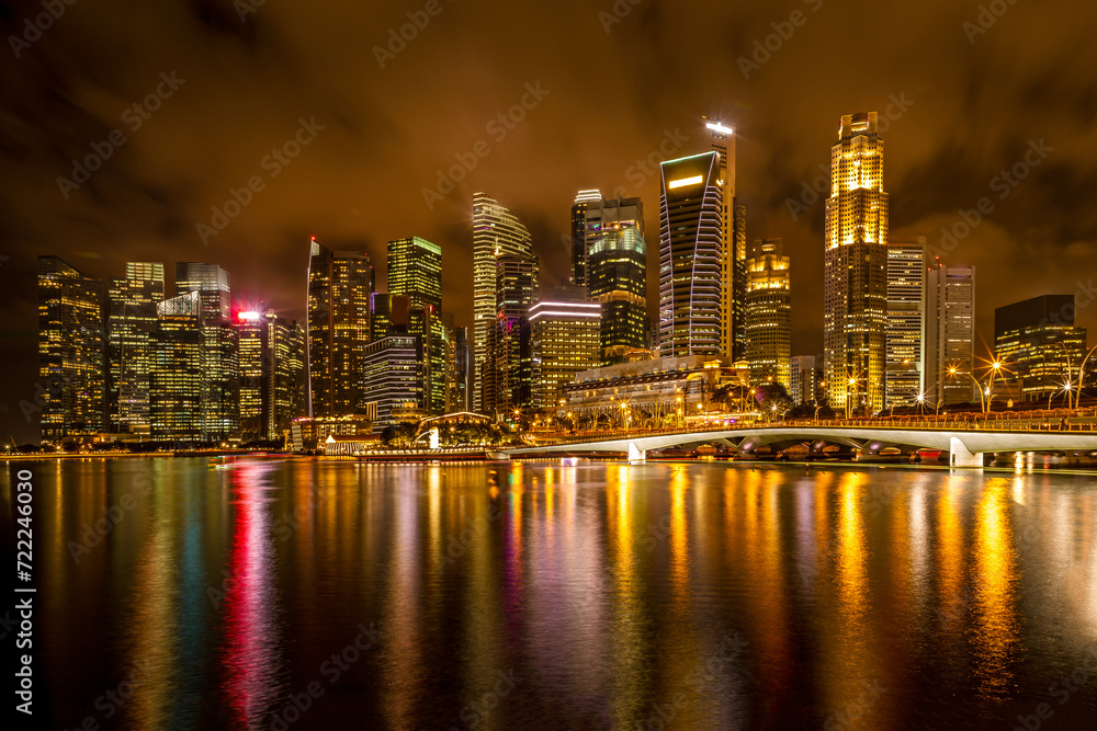 River walk in Singapore at night
