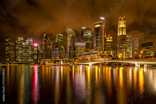 River walk in Singapore at night