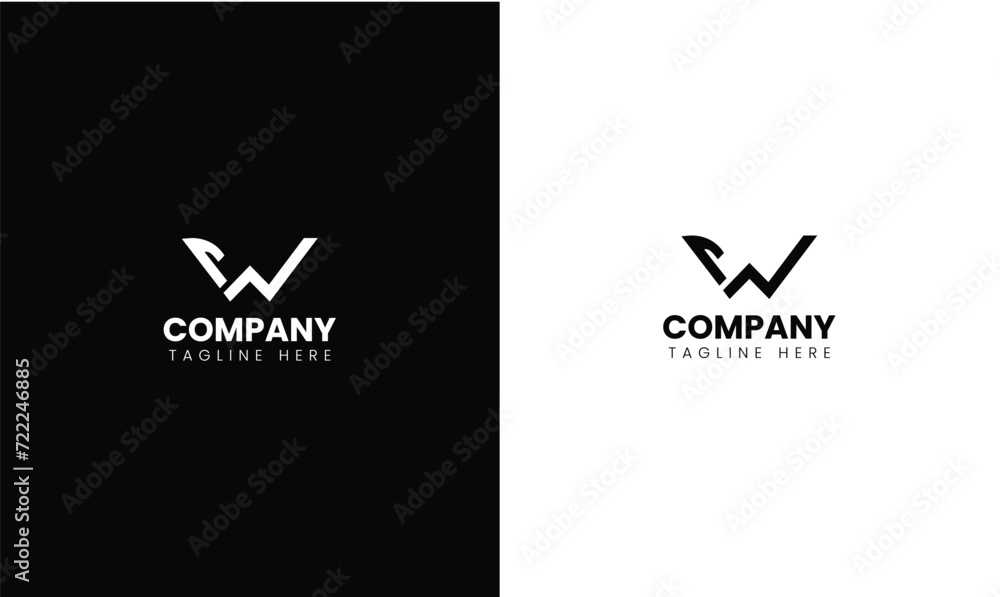 business logo design, W letter logo, surgical logo design  - obrazy, fototapety, plakaty 