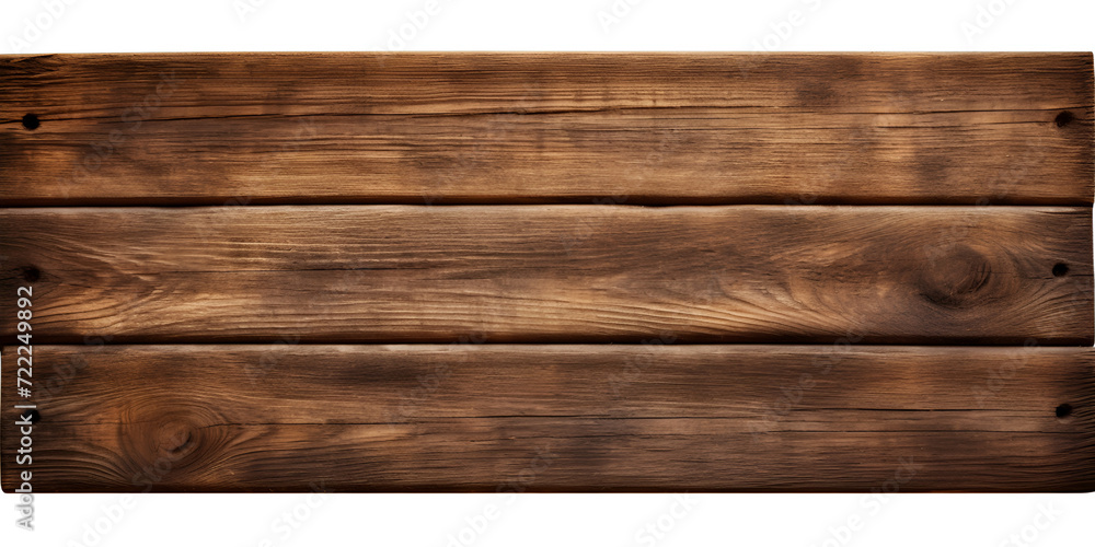 Aged wooden board surface isolated on white ,Texture of three wooden planks isolated in white.


