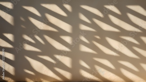 Abstract patterns of light and shadow on a textured wall in the afternoon sun