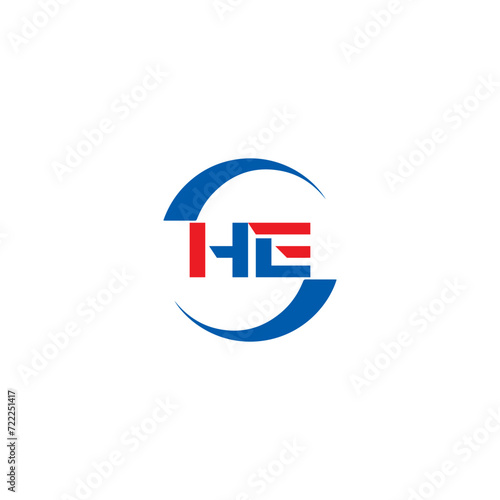 Free Download HE logo. H E design. White HE letter. HE, H E letter logo SET design. Initial letter HE linked circle uppercase monogram logo. H E letter logo SET vector design. HE letter logo design five - GFXLoad