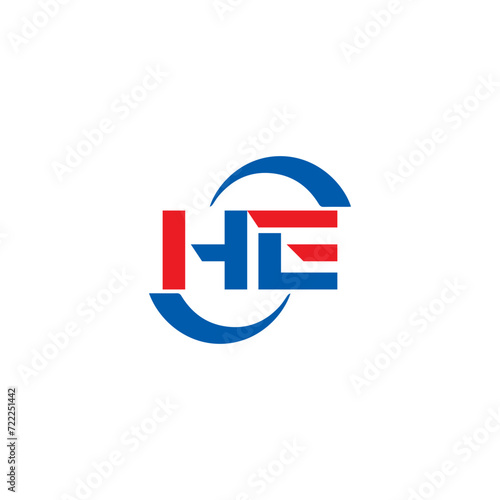 Free Download HE logo. H E design. White HE letter. HE, H E letter logo SET design. Initial letter HE linked circle uppercase monogram logo. H E letter logo SET vector design. HE letter logo design five - GFXLoad