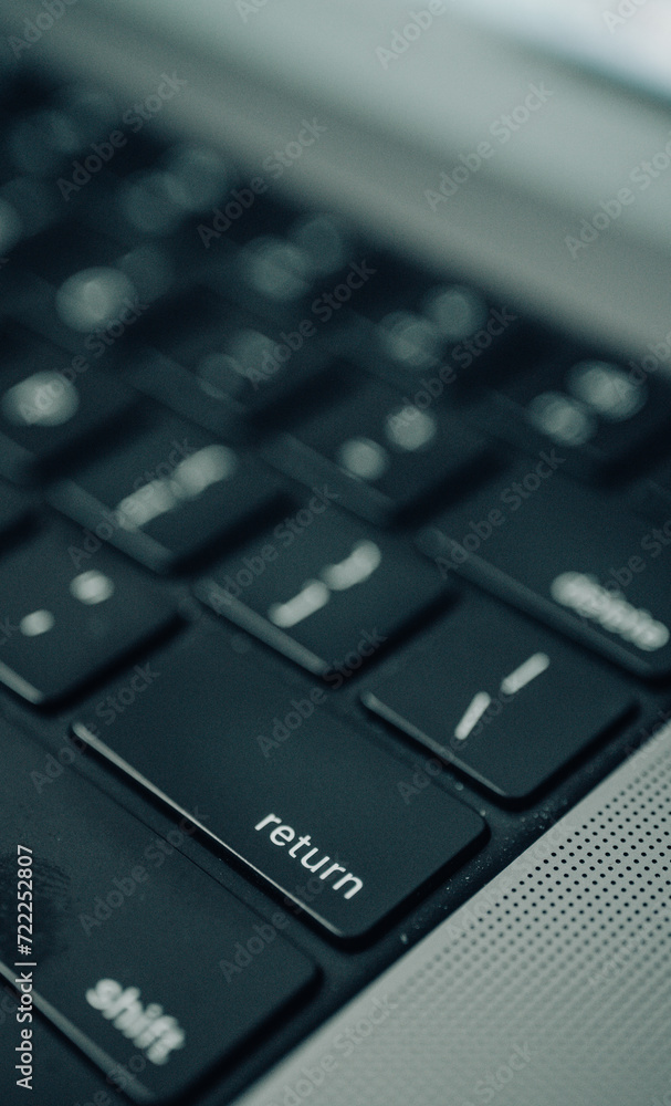 Teclado de computadora. Teclado de computadora.