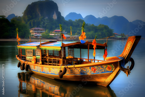 Wooden boats on the shore o...