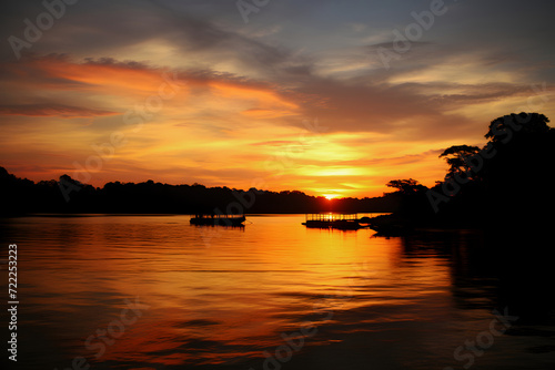 Wooden boats on the shore o...