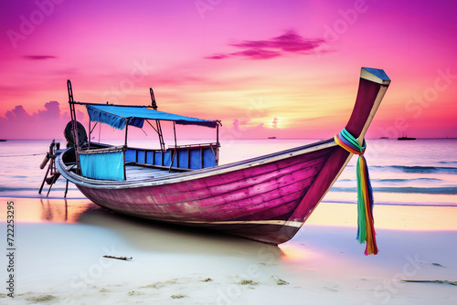 Wooden boats on the shore o...