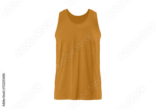 Men's Regular-Fit T-shirt, Undershirts, Athletes Tank Shirt Front Gold