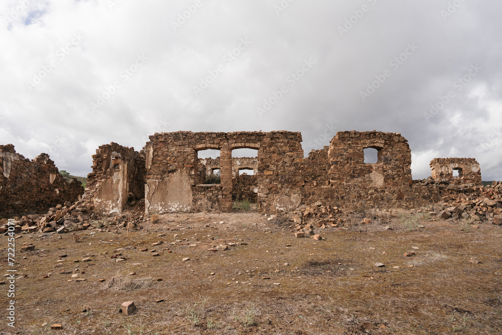 ruins of an old home in spain