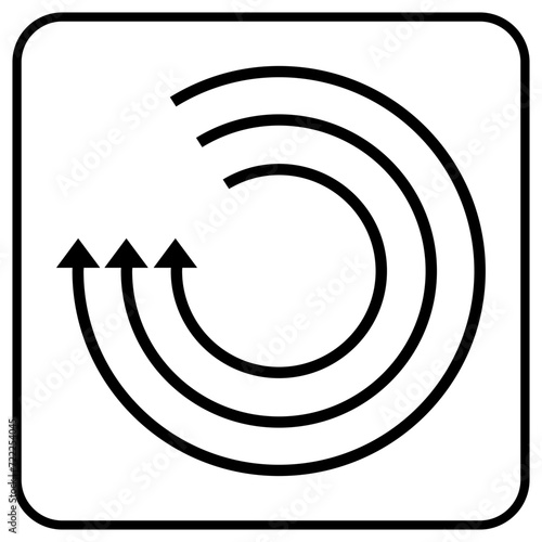 Car rotary polisher vector icon