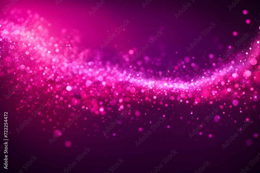 Fototapeta premium Magenta glow particle