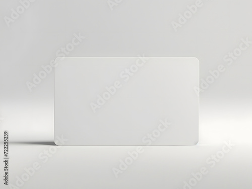 Card mock up isolated on white background, copy space