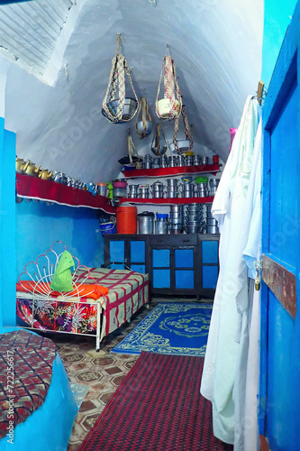 Visiting the picturesque colorful houses of the Nubian people in Egypt
