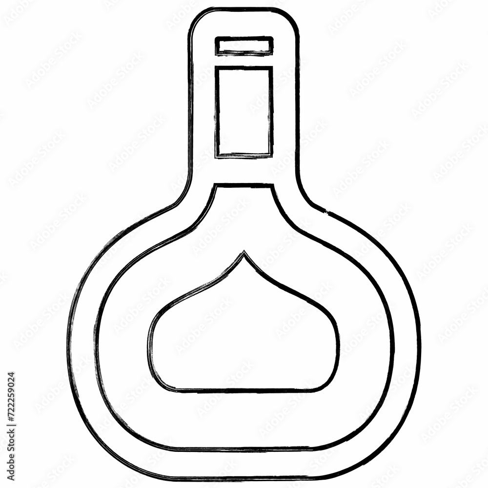 Drink bottle doodle design drawing. Drink bottle doodle design drawing.