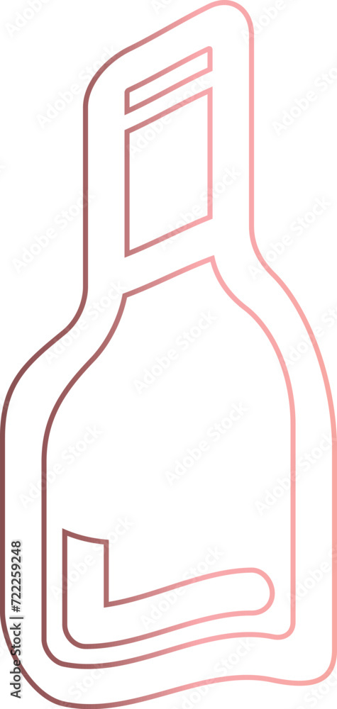 Drink bottle gradient design drawing. Drink bottle gradient design drawing.