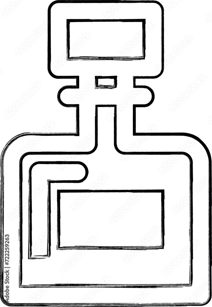 Drink bottle doodle design drawing. Drink bottle doodle design drawing.