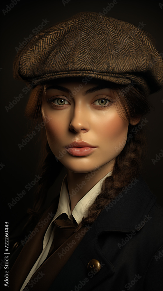 A classic female Portrait in the Style of 1930 A classic female Portrait in the Style of 1930