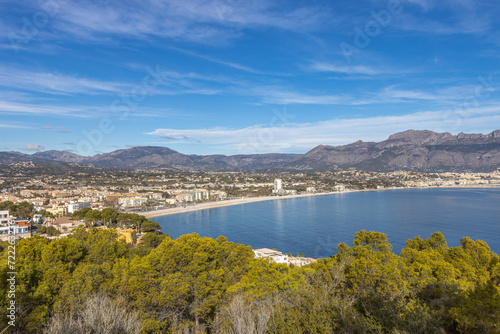 L'Albir, Spain - January 3 2024 "Beautiful coast of Spain during the winter"