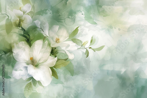 An aquarelle reverie capturing the essence of renewal in spring