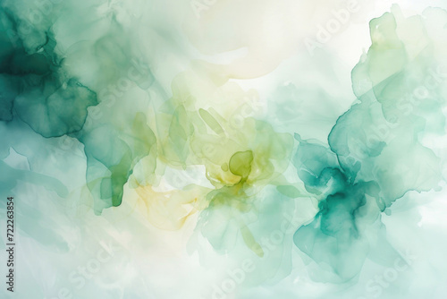 An aquarelle reverie capturing the essence of renewal in spring photo