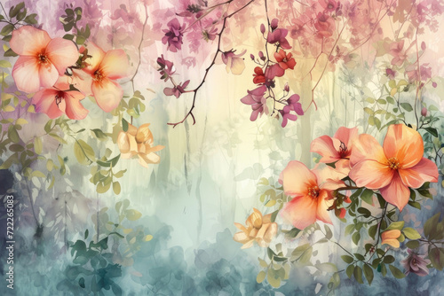 The pastel symphony of spring with this watercolor masterpiece © Veniamin Kraskov